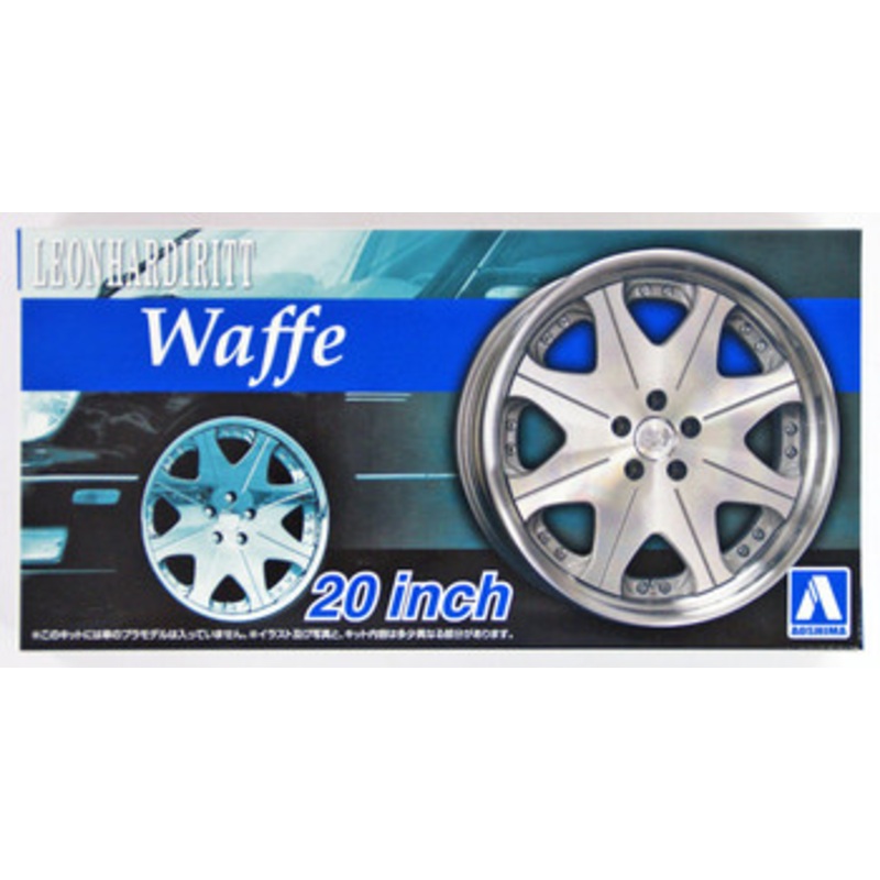 Aoshima Tuned Parts 1/24 Leonhardiritt Waffe 20inch Tire & Wheel Set