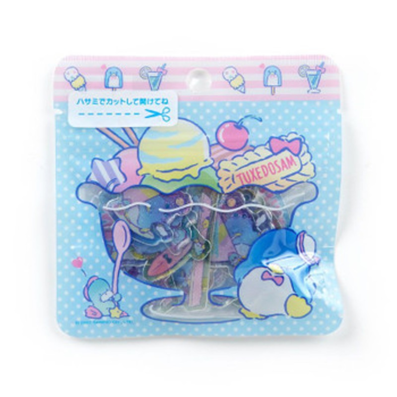 Sanrio Summer Sticker Pack (Clear) Tuxedo Sam