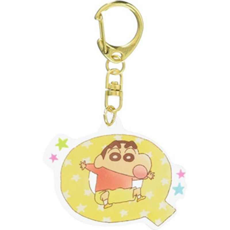 T’s Factory Crayon Shin-chan Initial Acrylic Keychain Q