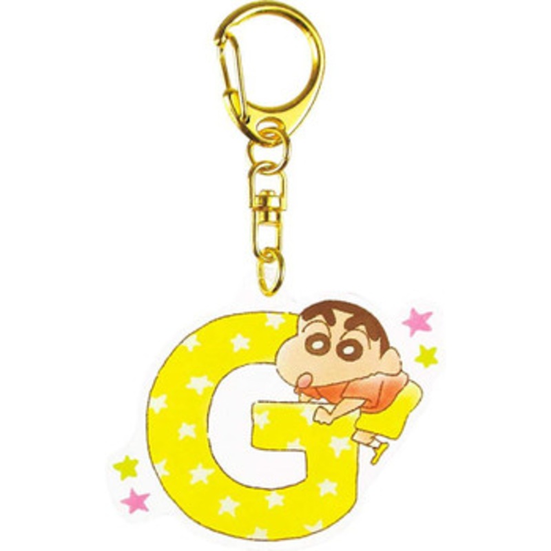 T’s Factory Crayon Shin-chan Initial Acrylic Keychain G