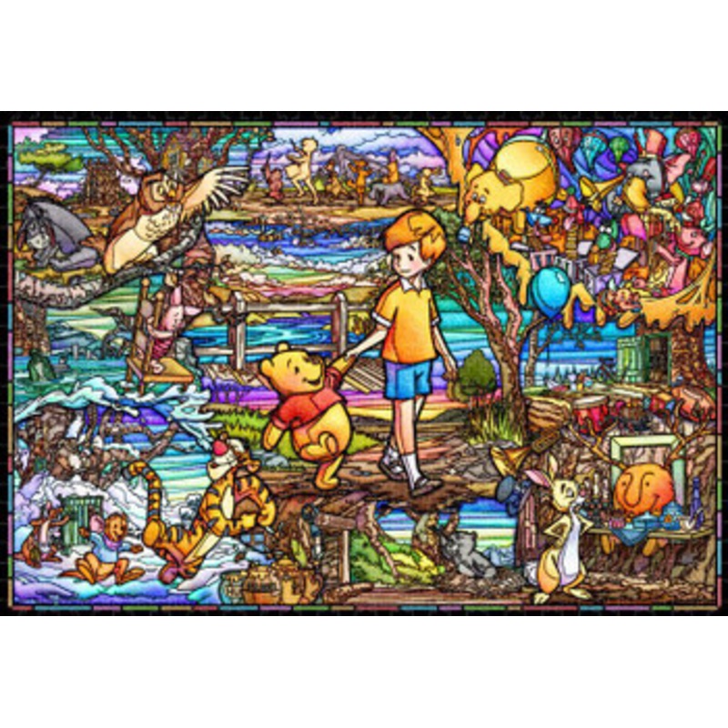 Tenyo DP1000-037 Jigsaw Puzzle Disney Winnie the Pooh Story (Pure White) (1000 Pieces)