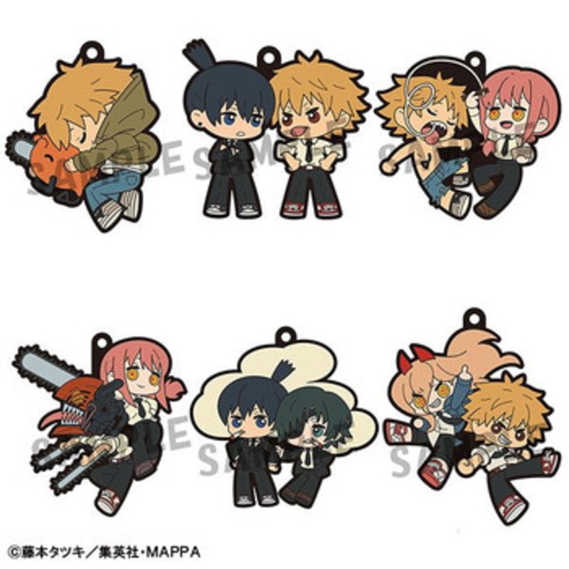 Megahouse Rubber Mascot Buddy Colle Chainsaw Man 6pcs Box