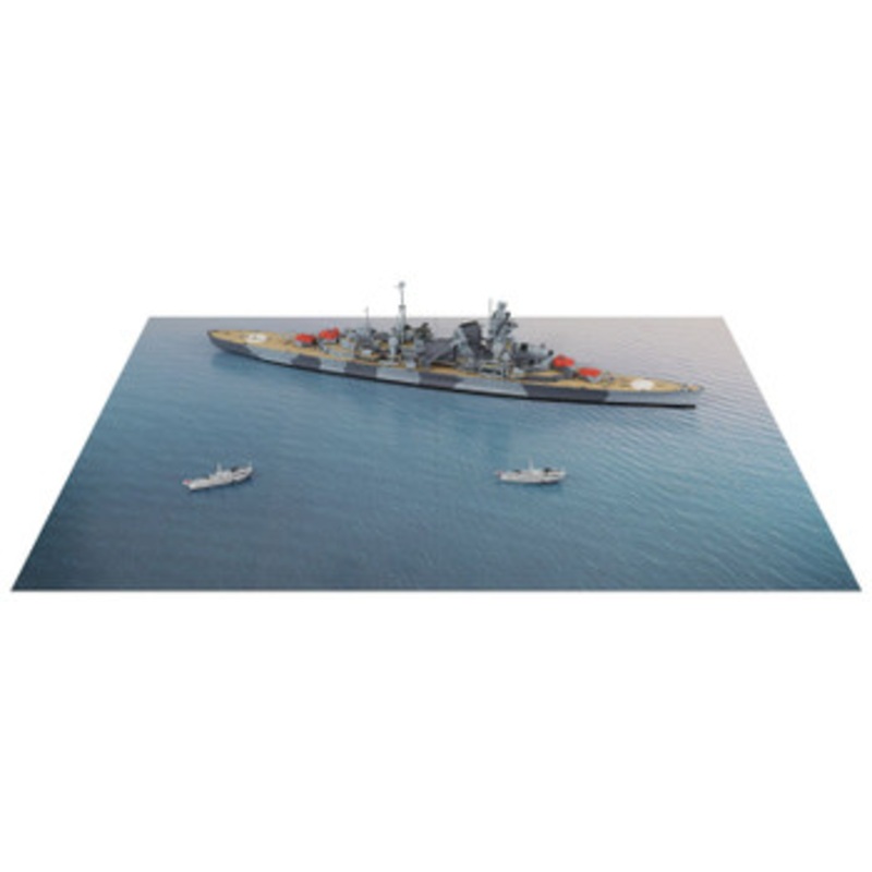 Pit-Road SPS Series 1/700 Battle of Dover (German Navy Heavy Cruiser Admiral Hipper VS Royal Navy Torpedo Bosper) Plastic Model