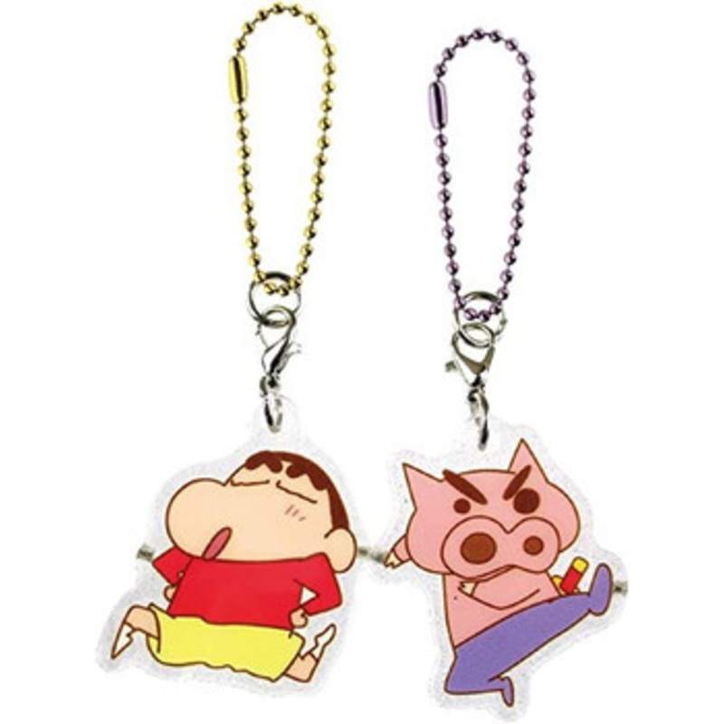 T’s Factory Clear Pair Acrylic Key Chain Crayon Shin-chan Shin-chan & Buriburizaemon