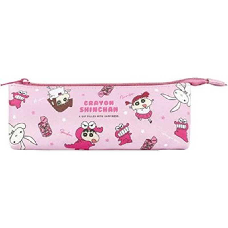 T’s Factory Slim Pink Boat-Shaped Pouch Pencil Case Crayon Shin-chan