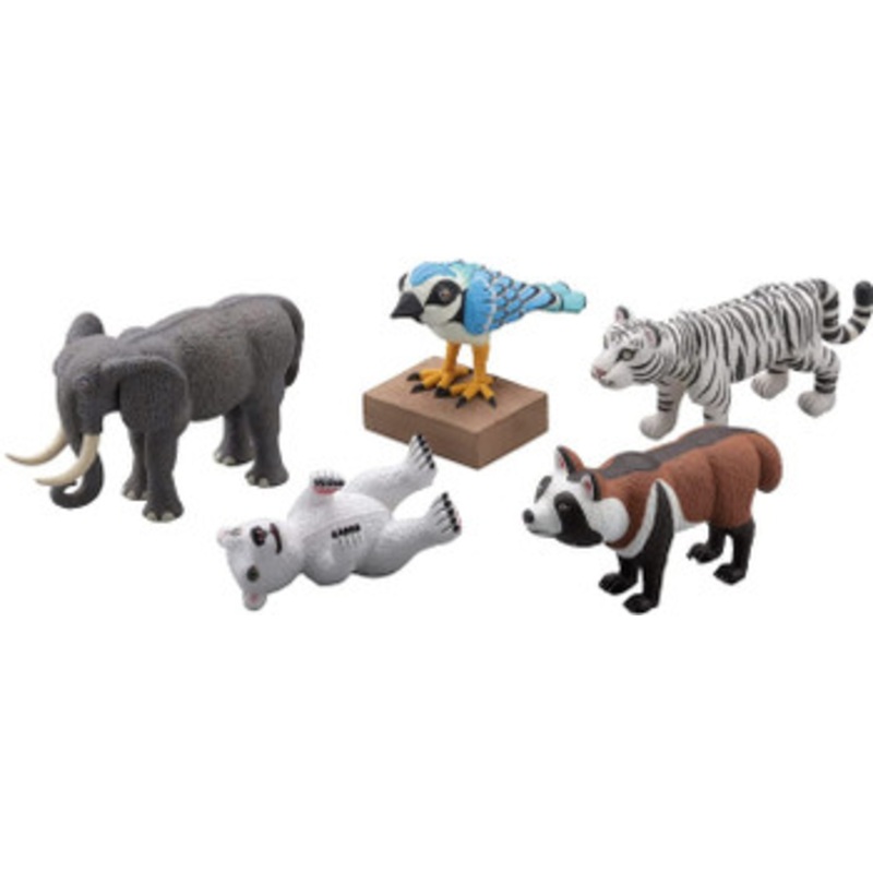 Kaiyodo Atsuhiko Misawa ANIMALS Figure Collection 1 Box 6 Pcs