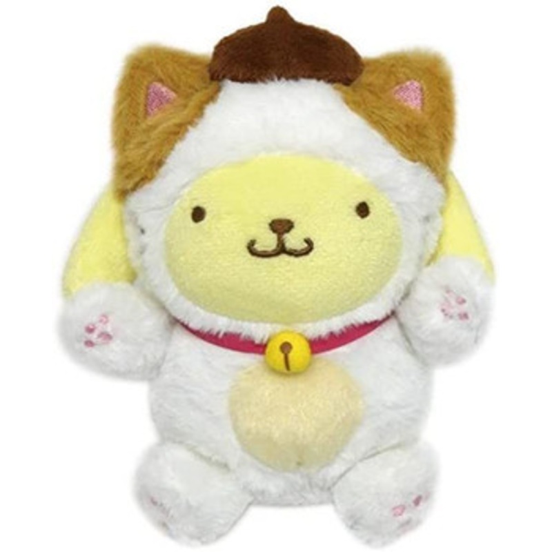 Kcompany Sanrio Sitting Plush Toy Happy Cat 2 Pom Pom Purin