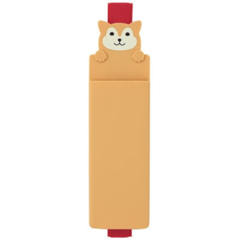 LIHIT LAB. Smart Fit PuniLabo Book Band Pen Case Shibainu (Japanese Dog)