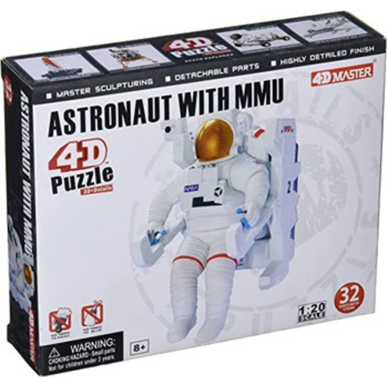 Aoshima 4D Puzzle 1/20 Apollo Astronaut Plastic Model