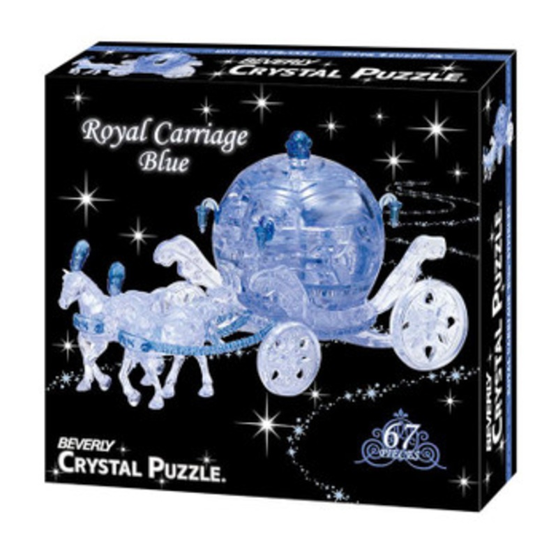 Beverly Crystal 3D Puzzle Royal Carriage Blue (67 Pieces)