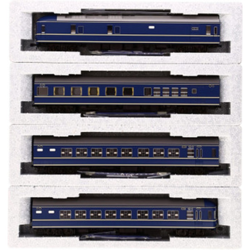 Kato 3-504 JR Series 20 Sleeping Limited Express Passenger Car 4 Cars Set (HO scale)