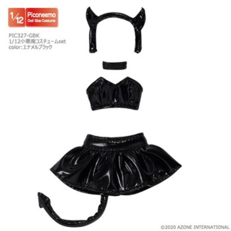 Azone PIC327-GBK 1/12 Picco Neemo Little Devil Costume Set (Enamel Black)