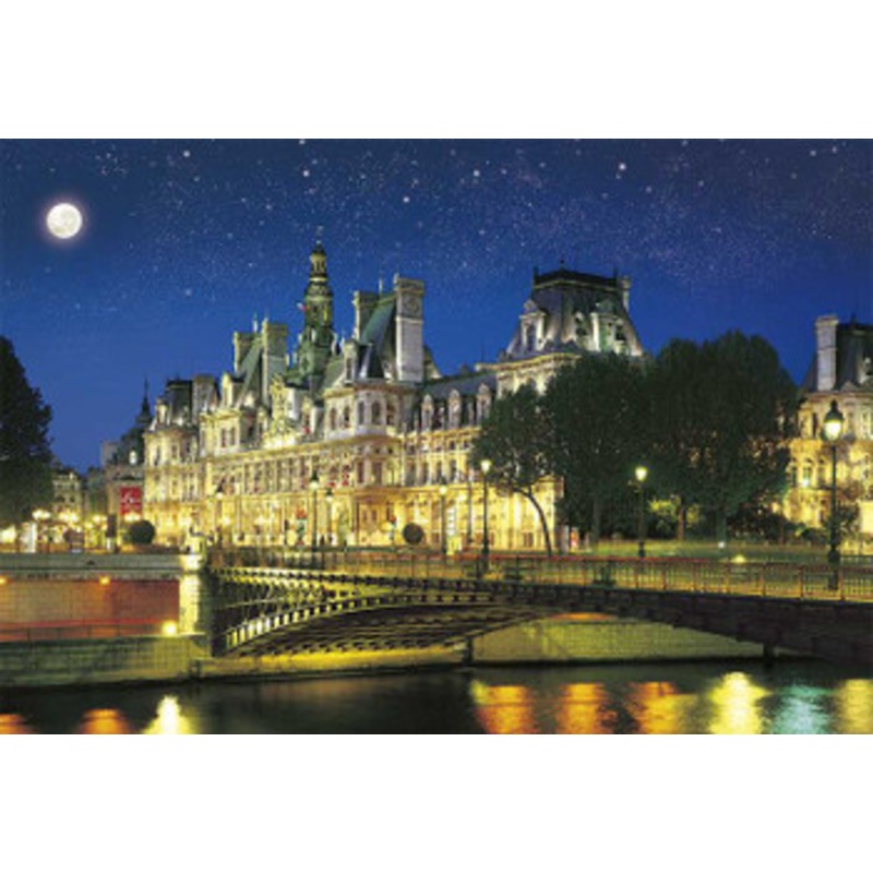 Epoch 79-367 Jigsaw Puzzle Paris City Hall in Starry Sky France (450 S-Pieces)