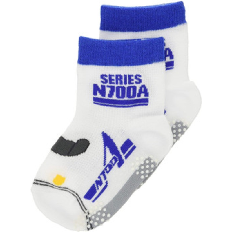 Railway Socks for Baby (Techushita Long) N700A (Size 12-16cm) Mesh Type