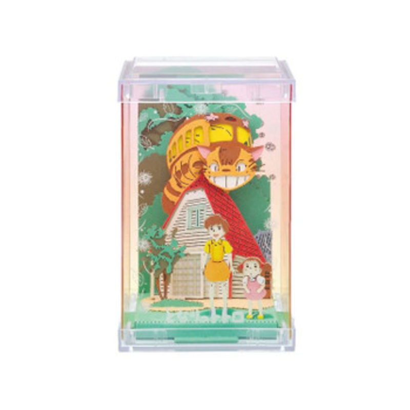 Ensky PTC-T03 Paper Theater Cube Studio Ghibli My Neighbor Totoro Thank you, Cat Bus