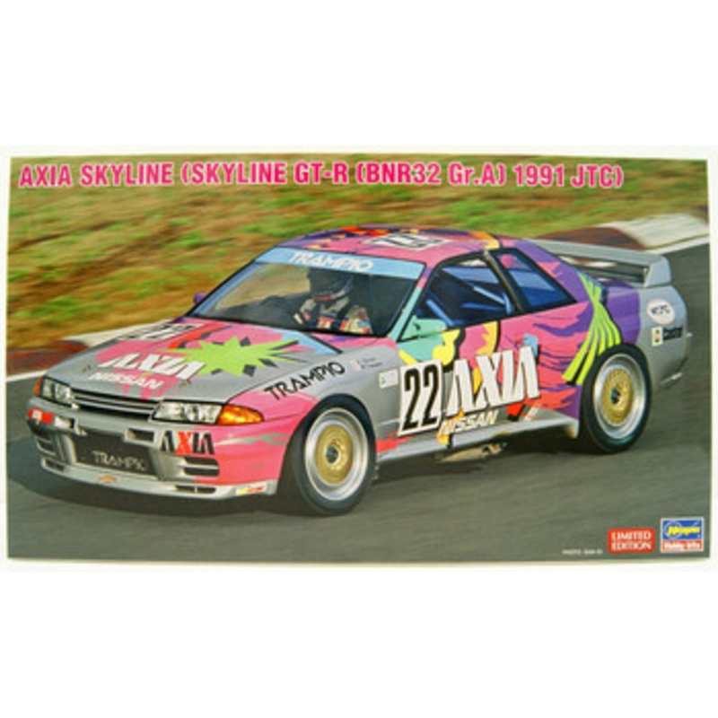 Hasegawa 1/24 Axia GT-R (Skyline GT-R BNR32 Gr.A 1991 JTC) Plastic Model
