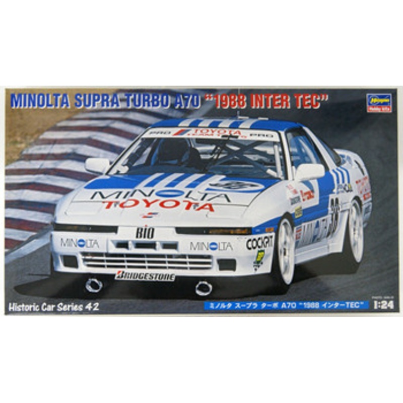 Hasegawa 1/24 Minolta Supra Turbo A70 ‘1988 Inter TEC’ Plastic Model