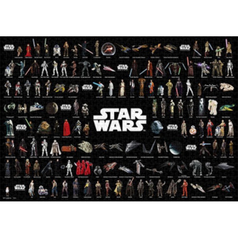 Tenyo W1000-672 Jigsaw Puzzle Star Wars Character Collection (1000 Pieces)