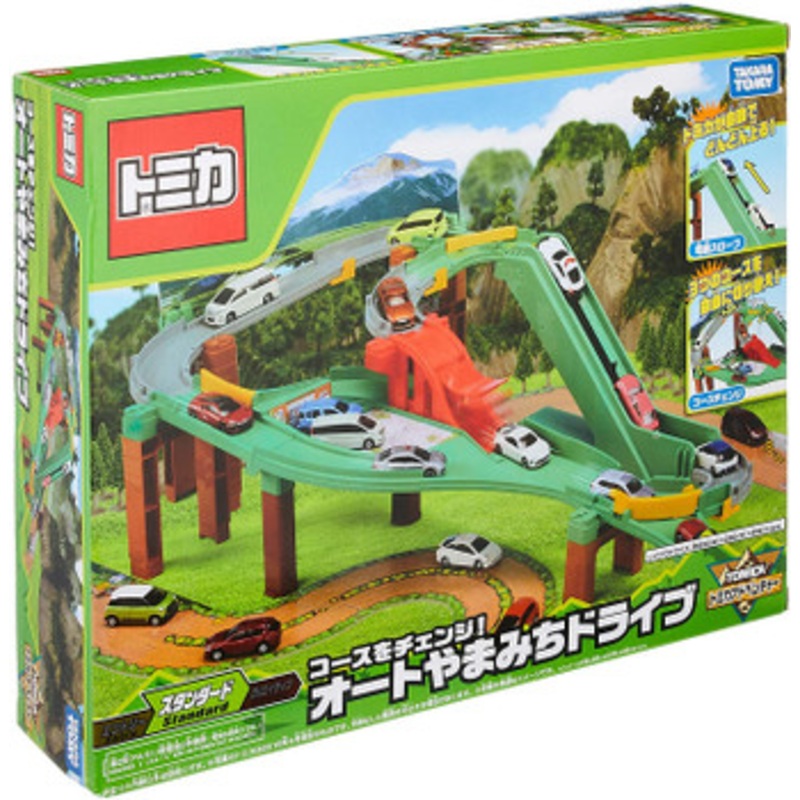 Takara Tomy Tomica Change Course! Auto Mountain Road Drive