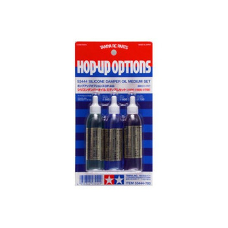 Tamiya 53444 (OP444) Silicone Damper Oil Medium Set (#500, #600, #700)