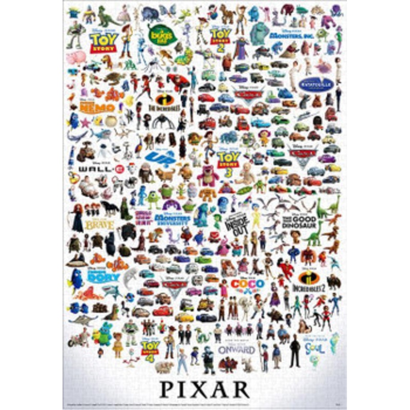 Tenyo D-1000-067 Jigsaw Puzzle Disney Pixar Character / Great Collection (All Characters) (1000 Pieces)