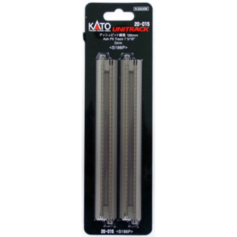 Kato 20-015 Ash Pit Track 186mm (7 5/16′) Straight S186P (2 Pcs.) (N scale)