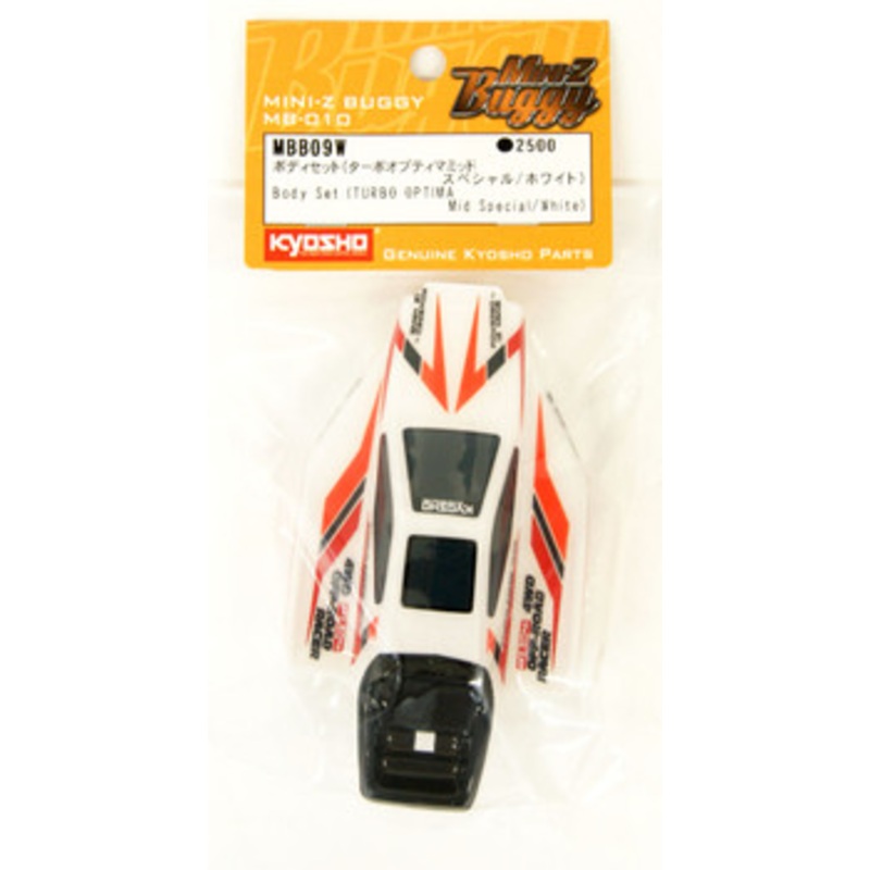 Kyosho MBB09W Body Set (TURBO OPTIMA Mid Special/White)
