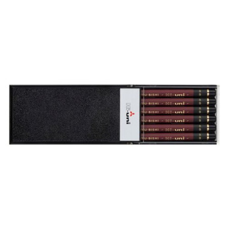 Mitsubishi Pencil Hi-uni Hexagonal Body Pencil B (1 Dozen)