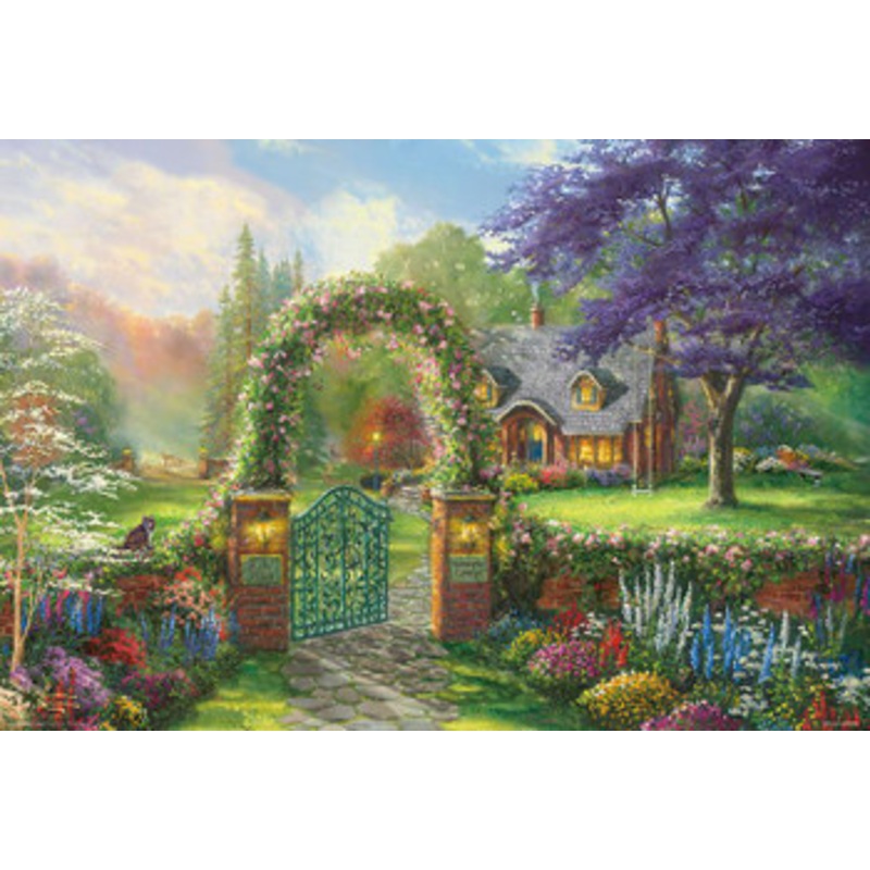 Beverly Jigsaw Puzzle 31-513 Thomas Kinkade Hummingbird Cottage (1000 Pieces)