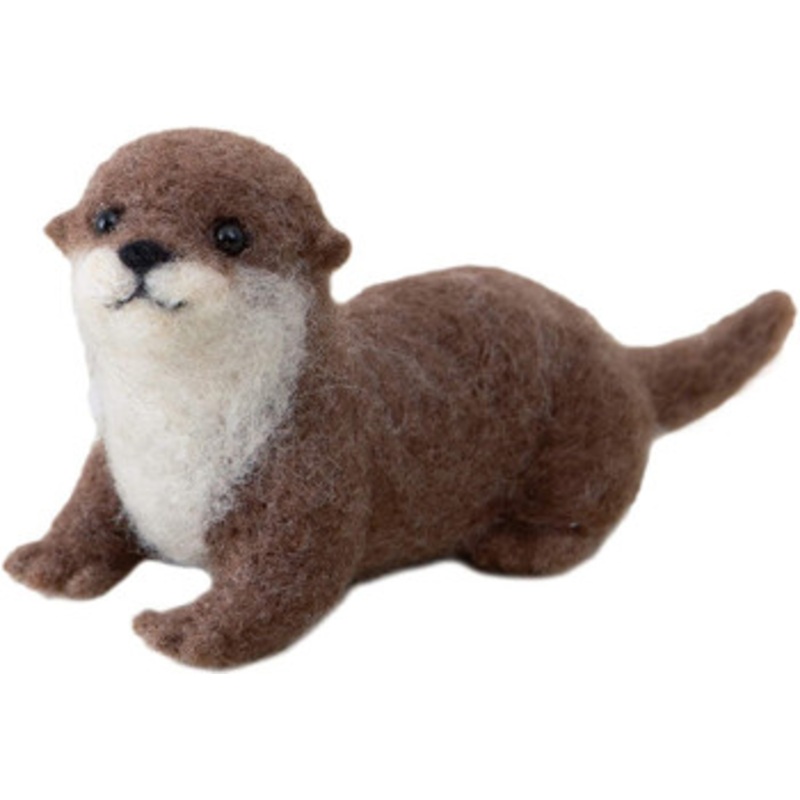 Hamanaka H441-550 Aclaine Felt Wool Mascot Otter Kit