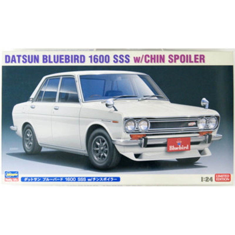 Hasegawa 1/24 Datsun Bluebird 1600 SSS w/Chin Spoiler Plastic Model