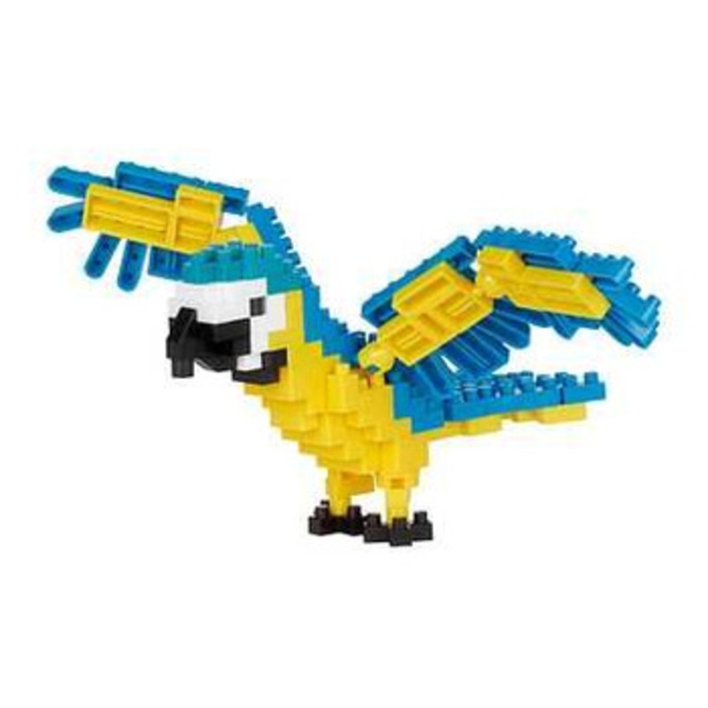 Kawada NBC-343 Nanoblock Blue-And-Yellow Macaw