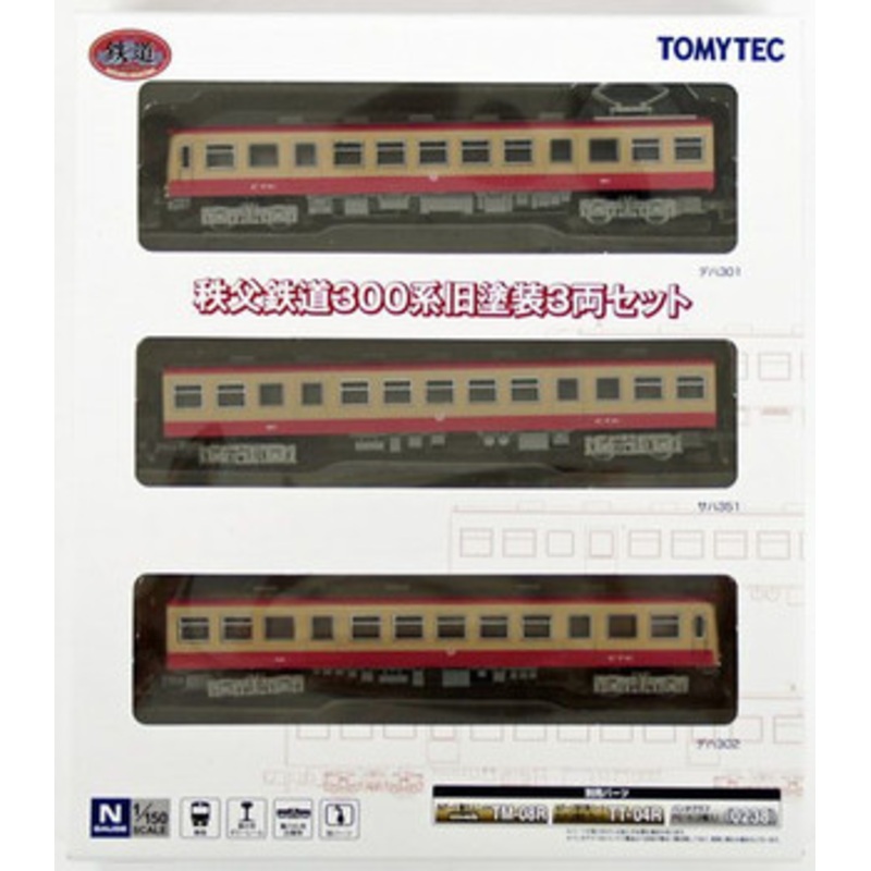 Tomytec Chichibu Railway Series 300 Old Painting 3 Cars Set (N scale)