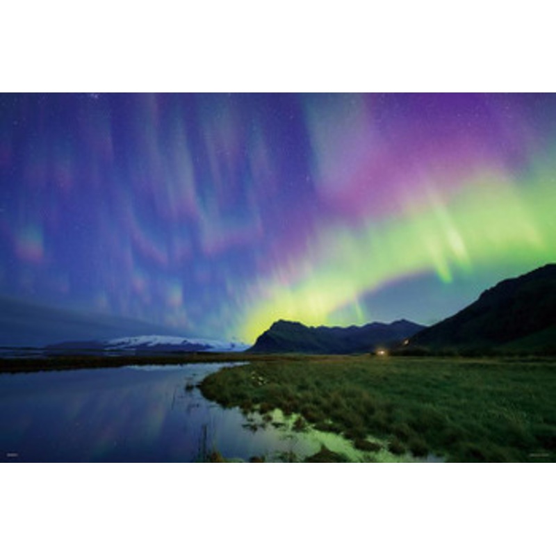 Yanoman 10-1385 Jigsaw Puzzle KAGAYA Aurora in Iceland (1000 Pieces)