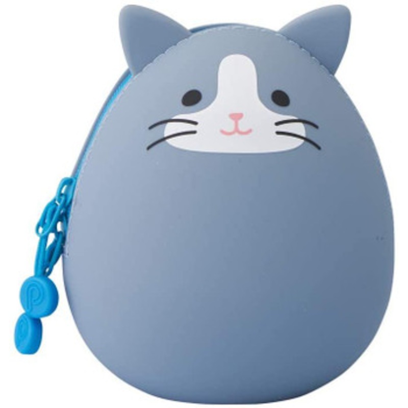 LIHIT LAB. SMART FIT PuniLabo Egg Pouch (Gray Cat)