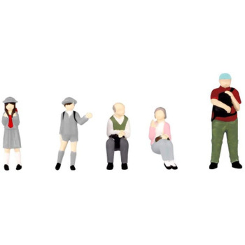 Plum Super Mini Figure #12 People at The Bus Stop 2 1/80 Scale (HO scale)
