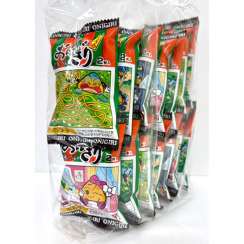 Dagashi Masuya Onigiri Rice Crackers 1 Pack (14 Pieces) Japanese Dagashi Snack