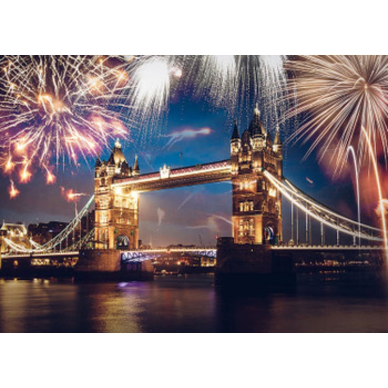 Epoch Jigsaw Puzzle 79-352s London Fireworks New Year’s Eve Countdown (500 Pieces)