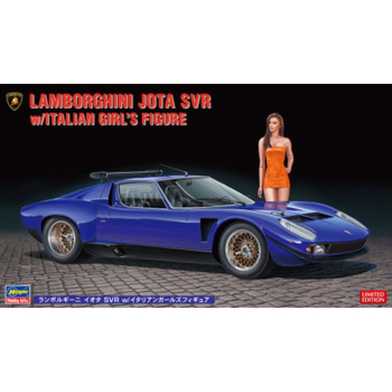 Hasegawa 1/24 Lamborghini Jota SVR w/Italian Girls Figure Plastic Model