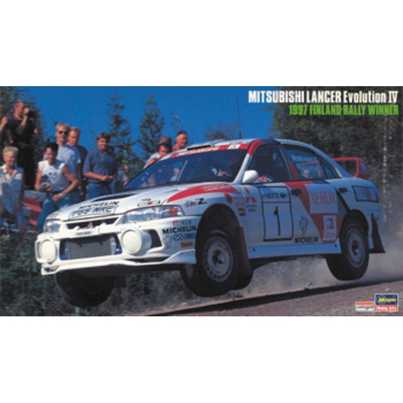 Hasegawa 1/24 Mitsubishi Lancer Evolution IV 1997 Finland Rally Winner Plastic Model