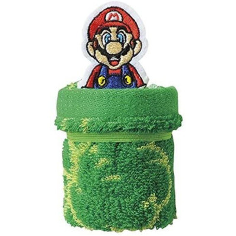 Marushin Super Mario Mini Towel Earthenware Pipe Mario