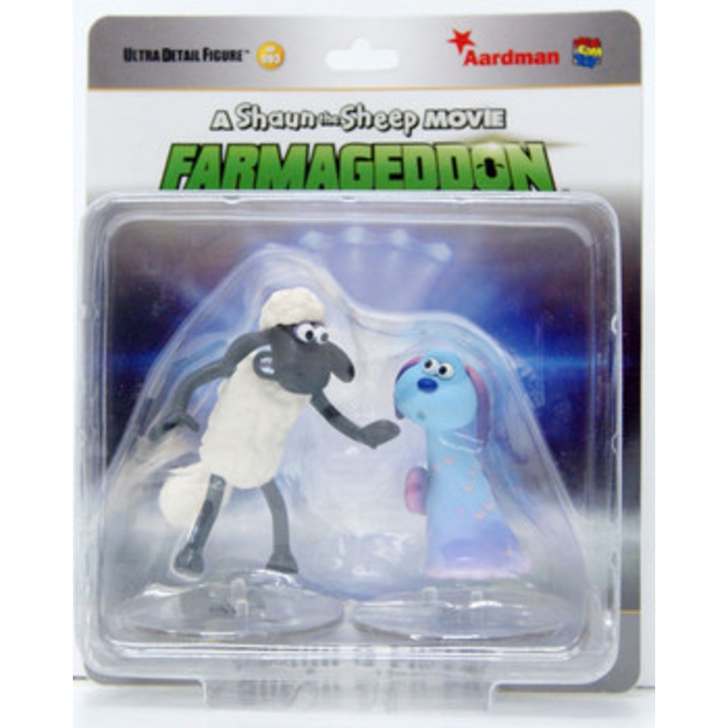 Medicom UDF Shaun & Lu-La Figure (A Shaun the Sheep Movie: Farmageddon)
