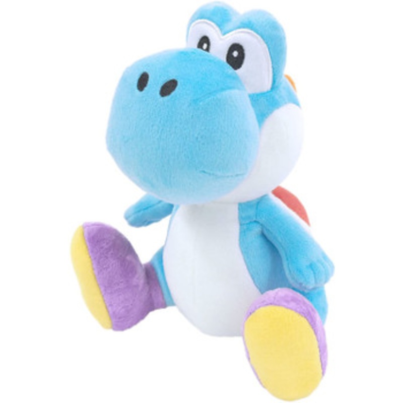 San-ei Super Mario All Star Collection Plush Doll Light Blue Yoshi (S)