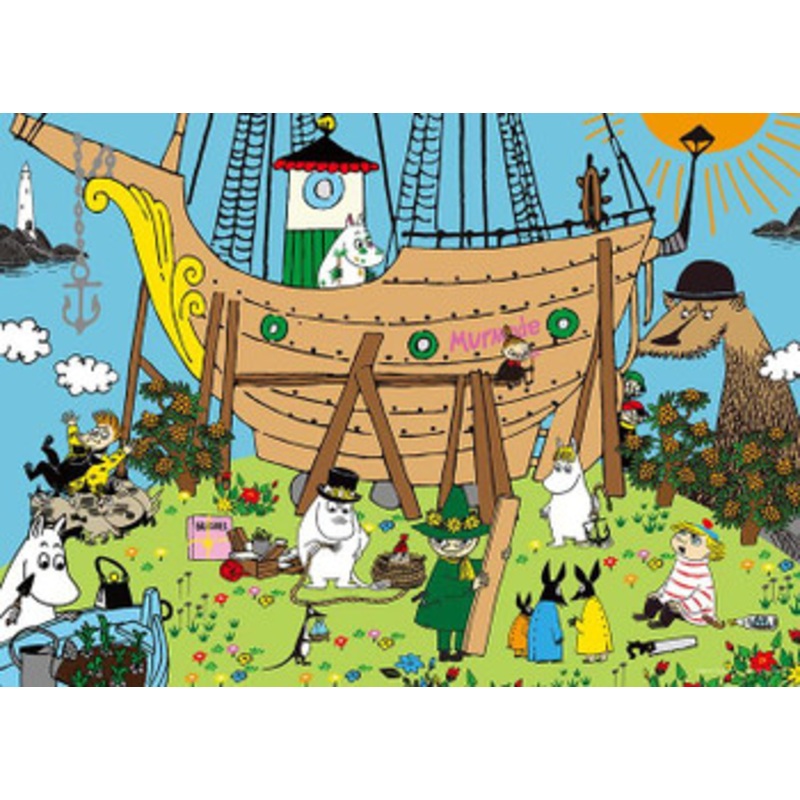 Yanoman Jigsaw Puzzle 05-1030 Moomin going on voyage (500 Pieces)