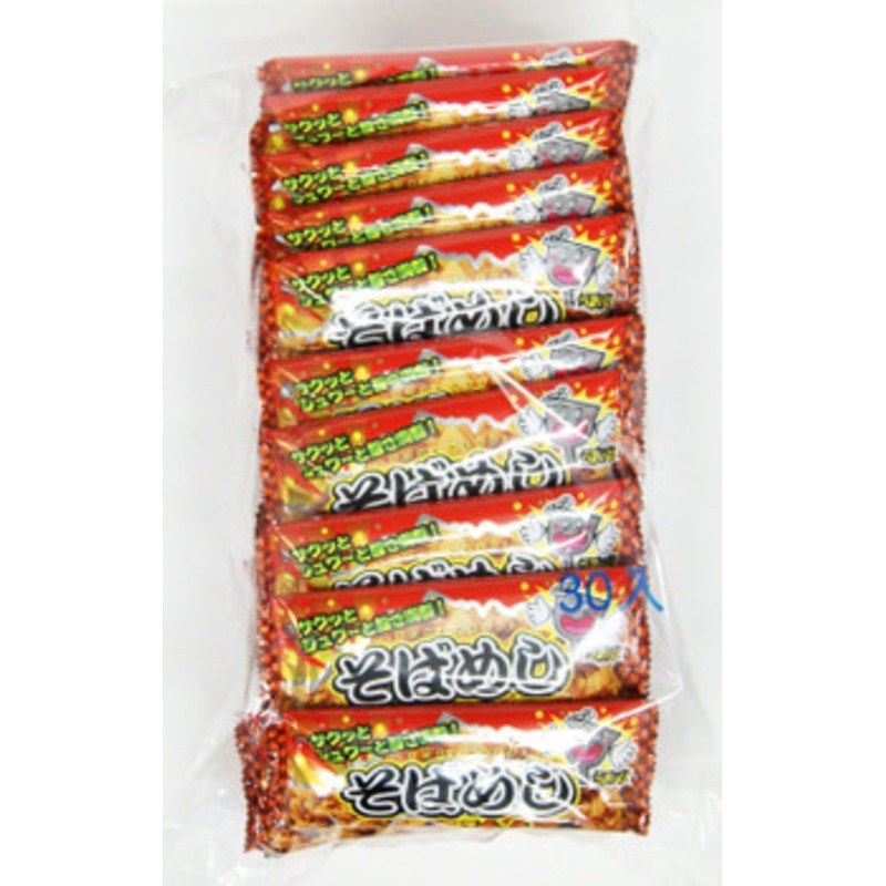 Yaokin Soba Meshi 1 Pack (30 Pieces) Japanese Dagashi Snack