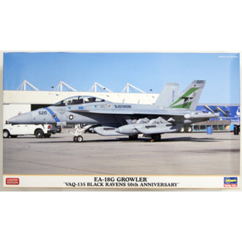 Hasegawa 02351 EA-18G Growler `VAQ-135 Black Ravens 50th Anniversary’ 1/72 Scale Kit