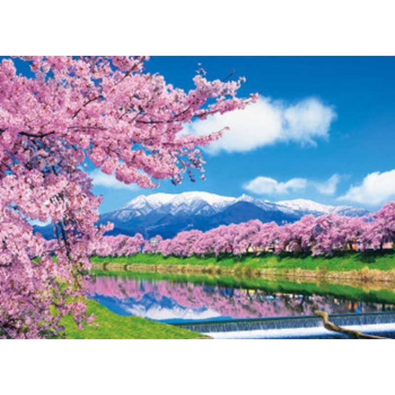 Beverly 66-156 Jigsaw Puzzle Ichimoku Senbon Sakura (Cherry blossoms in Miyagi, Japan) (600 Pieces)