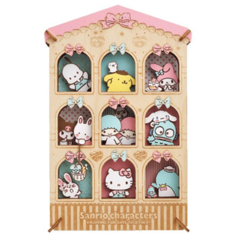 Ensky PT-WL14 Paper Theater Wood Style Sanrio Characters House of sweets