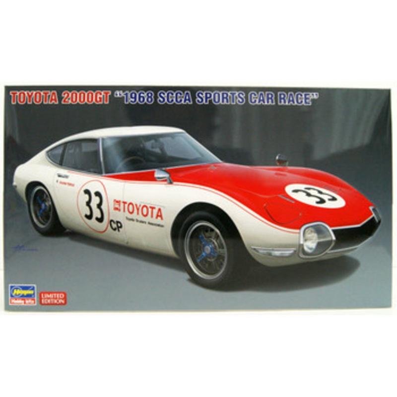 Hasegawa 1/24 Toyota 2000GT 1968 SCCA Sports Car Race Plastic Model