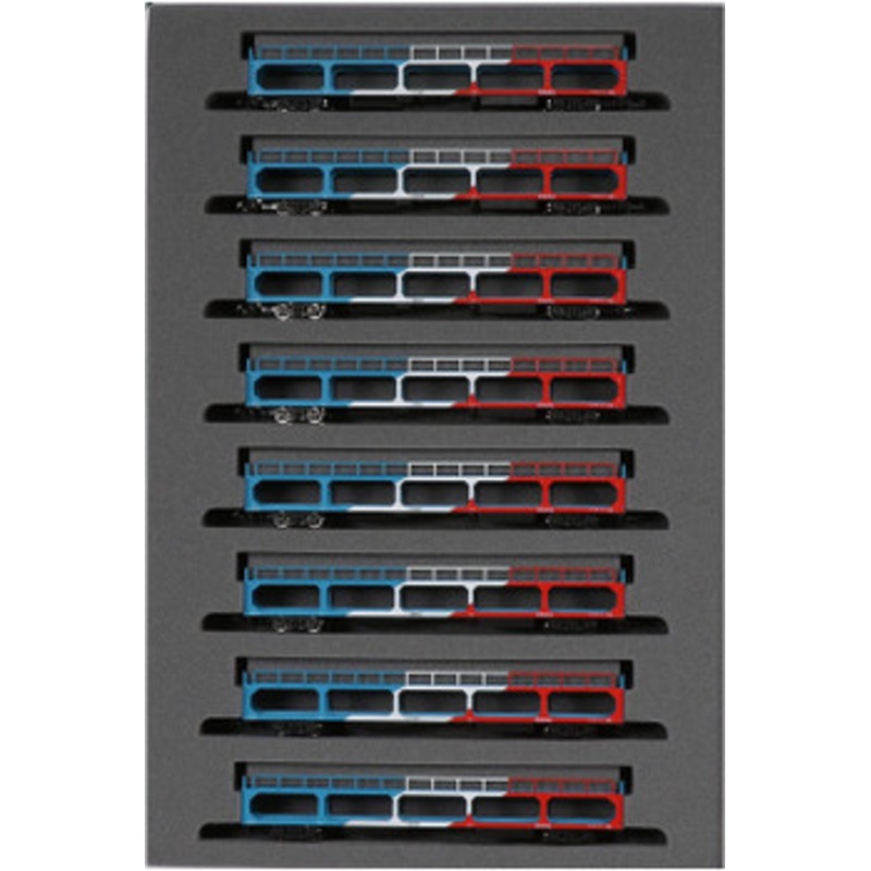 Kato 10-1603 Freight Car KU 5000 Tricolor Color 8 Cars Set (N scale)